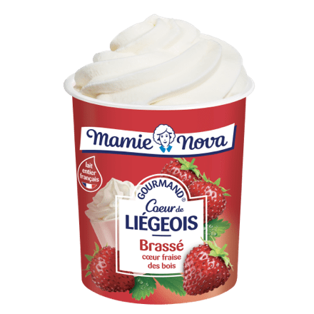 Mamie Nova - Packaging Cœur de liégeois aux fruits Fraise des Bois