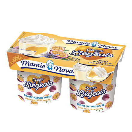 Mamie Nova - Packaging Cœur de liégeois aux fruits Fruit de la Passion
