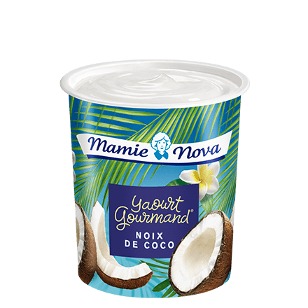 Mamie Nova - Packaging Yaourt Gourmand® aux fruits Noix de Coco