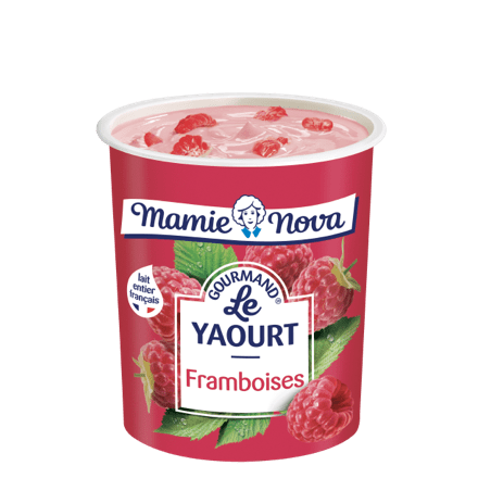 Mamie Nova - Packaging Yaourt Gourmand® aux fruits Framboise