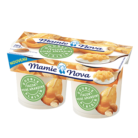 Mamie Nova - Packaging Double Plaisir Dessert Façon poire amandine